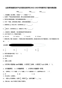 山东潍坊高新技术产业开发区实验学校2022-2023学年数学五下期末经典试题含解析