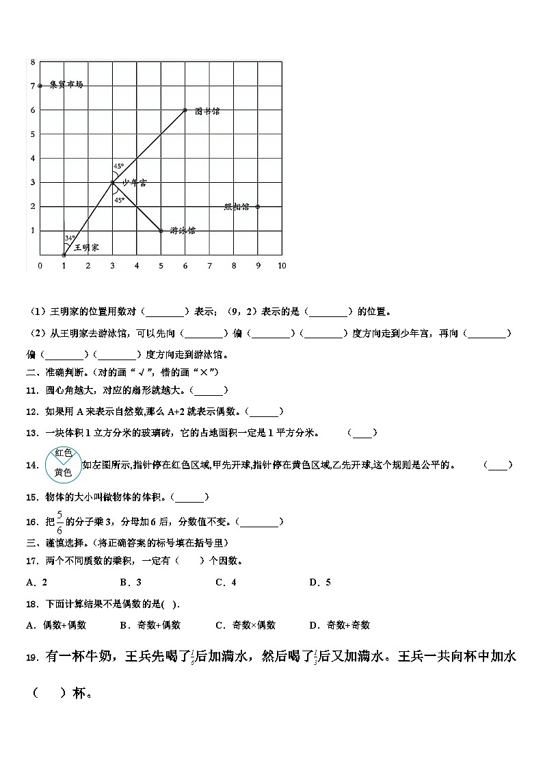 山东省济宁市梁山县2023年数学五年级第二学期期末综合测试试题含解析02