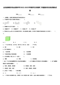 山东省莱阳市赤山初级中学2022-2023学年数学五年级第二学期期末综合测试模拟试题含解析