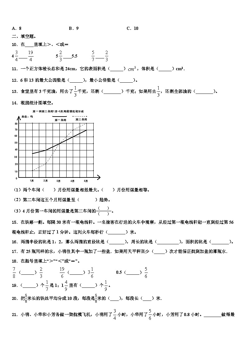 山东省临沂市2022-2023学年数学五下期末联考试题含解析02