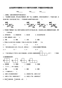 山东省潍坊市临朐县2023年数学五年级第二学期期末统考模拟试题含解析