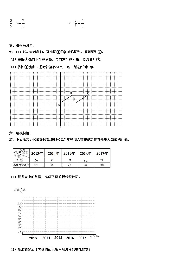 广东省广州市黄埔区2022-2023学年数学五下期末检测模拟试题含解析03