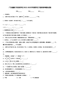 广东省廉江市实验学校2022-2023学年数学五下期末联考模拟试题含解析