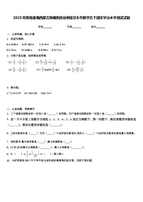 2023年青海省海西蒙古族藏族自治州格尔木市数学五下期末学业水平测试试题含解析