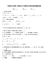 广西崇左市大新县、扶绥县2023年数学五下期末质量检测模拟试题含解析