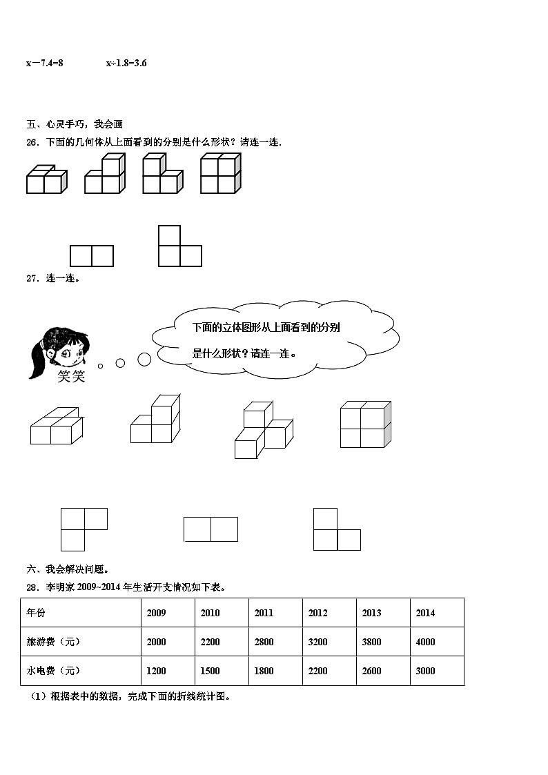 2023年枣庄市薛城区数学五下期末质量检测模拟试题含解析03