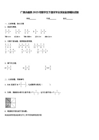 广西永福县2023年数学五下期末学业质量监测模拟试题含解析