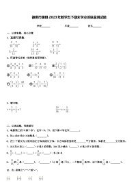 德州市陵县2023年数学五下期末学业质量监测试题含解析