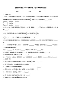 德州市平原县2023年数学五下期末调研模拟试题含解析