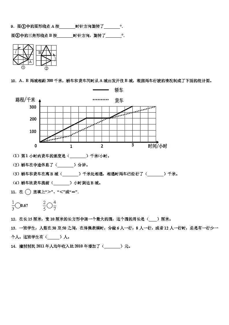 惠民县2022-2023学年数学五下期末教学质量检测模拟试题含解析第2页