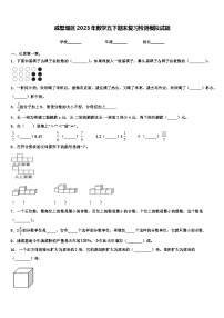 戚墅堰区2023年数学五下期末复习检测模拟试题含解析