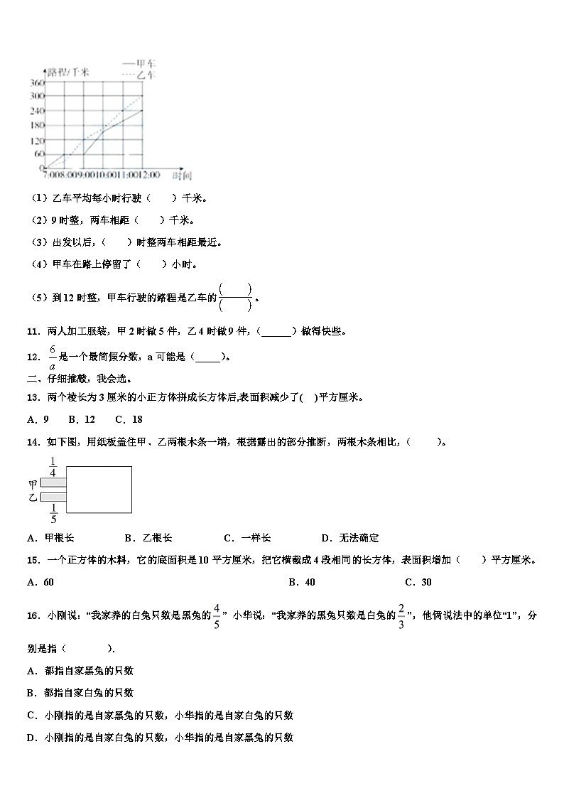 朝阳市龙城区2023年数学五下期末达标检测试题含解析第2页