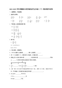 安徽省合肥市新站区2022-2023学年五年级下学期期末数学试卷