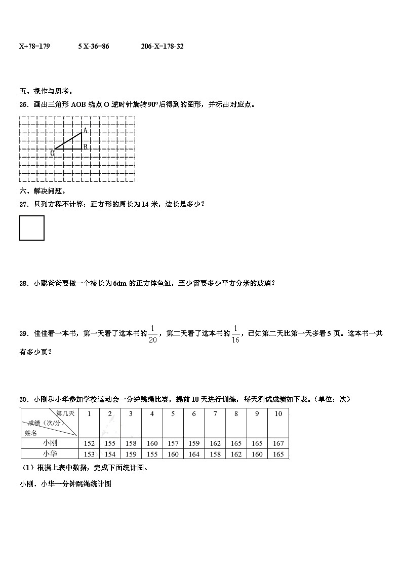 河南省焦作市马村区2022-2023学年数学五年级第二学期期末综合测试试题含解析第3页