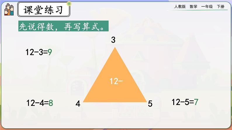 【2023教材插图】人教版数学一年级下册 2.7《练习四》课件第5页