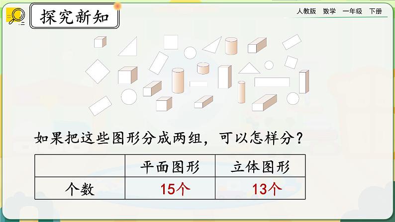 【2023教材插图】人教版数学一年级下册 3.3《练习七》课件第5页