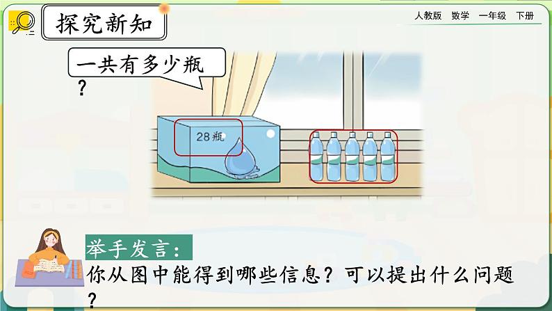 【2023教材插图】人教版数学一年级下册 6.4《两位数加一位数、整十数（进位加）》课件第3页