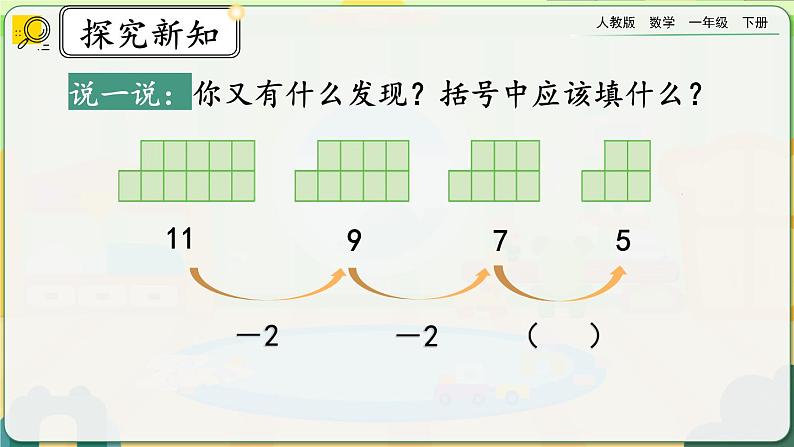 【2023教材插图】人教版数学一年级下册 7.3《稍复杂的图形和数字的变化规律》课件（送教案+练习）05