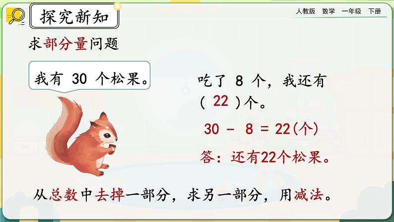 【2023教材插图】人教版数学一年级下册 8.5《解决问题》课件（送教案+练习）03
