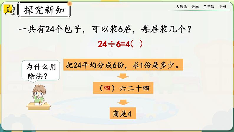 【2023最新插图】人教版数学二年级下册 2.2.2《用乘法口诀求商（2）》课件（送教案+练习）08