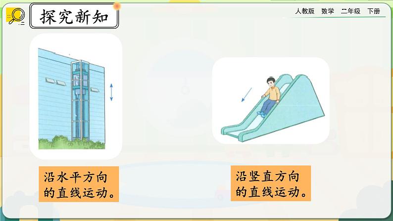 【2023最新插图】人教版数学二年级下册 3.2《认识生活中的平移现象》课件第5页