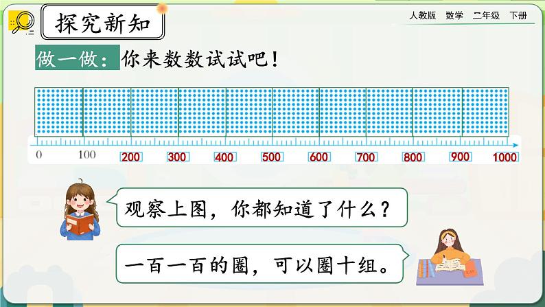 【2023最新插图】人教版数学二年级下册 7.3《认识整百数、算盘和用算盘记数》课件（送教案+练习）04