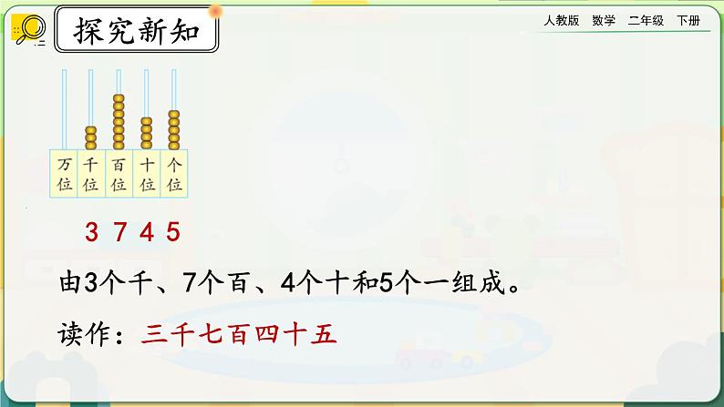 【2023最新插图】人教版数学二年级下册 7.7《万以内数的读法》课件（送教案+练习）05