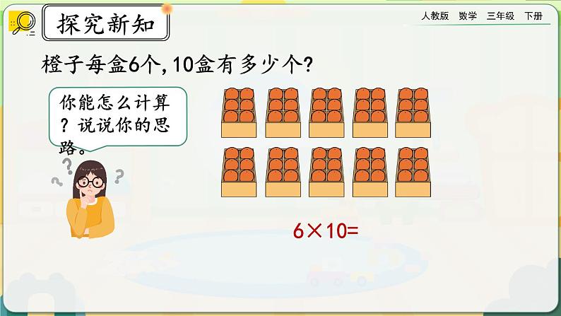 【2023最新插图】人教版数学三年级下册 4.1.2《两、三位数乘整十数口算》课件第3页