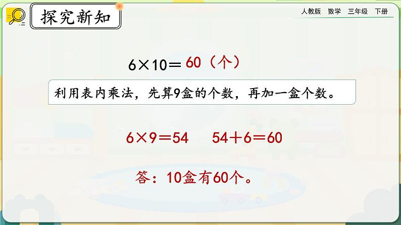 【2023最新插图】人教版数学三年级下册 4.1.2《两、三位数乘整十数口算》课件第4页