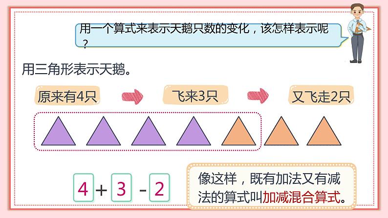 人教版小学数学一年级上册5.10《加减混合》课件第8页