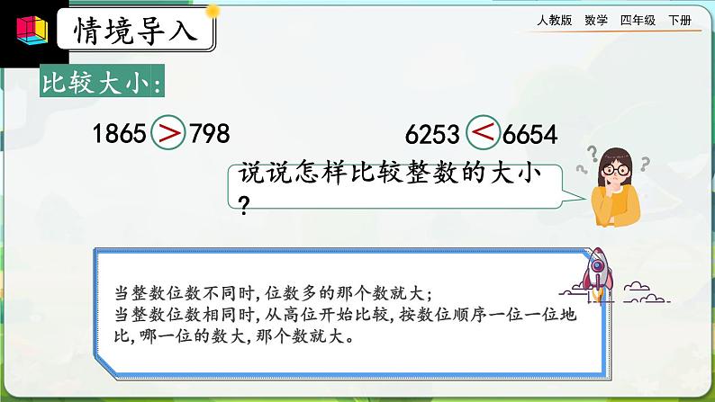 【2023最新插图】人教版数学四年级下册 4.2.3《小数的大小比较》课件第2页