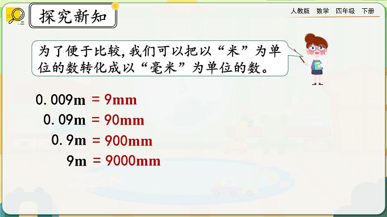 【2023最新插图】人教版数学四年级下册 4.3.1《小数点移动的变化规律》课件第4页