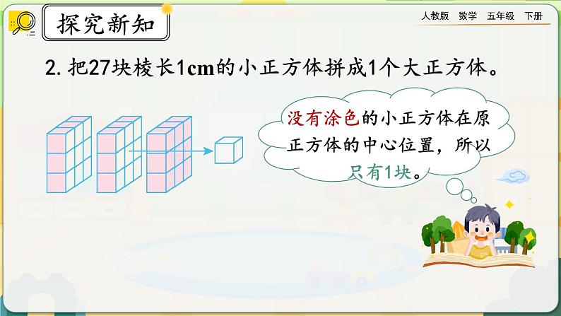 3.6 探索表面涂色的正方体的有关规律第7页