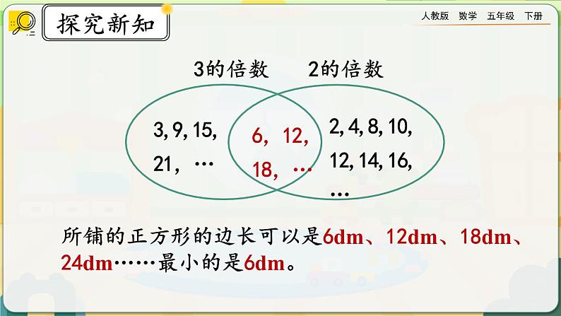 【2023最新插图】人教版五年级下册4.5.2 《公倍数和最小公倍数的应用》课件（送教案+练习）06