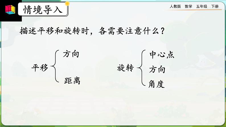 【2023最新插图】人教版五年级下册5.4 《平移和旋转的应用》课件（送教案+练习）03