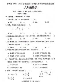 2022-2023学年广东省珠海市香洲区六年级下学期期末数学试卷