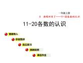 青岛版小学数学一年级上学期第5单元11-20各数的认识课件