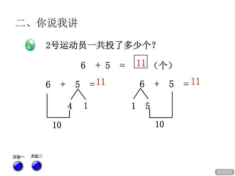 青岛版小学数学一年级上学期第7单元7、6加几课件05