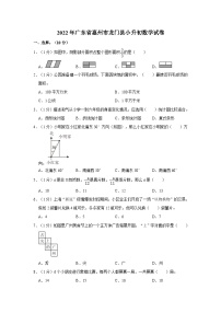 2022年广东省惠州市龙门县小升初数学试卷