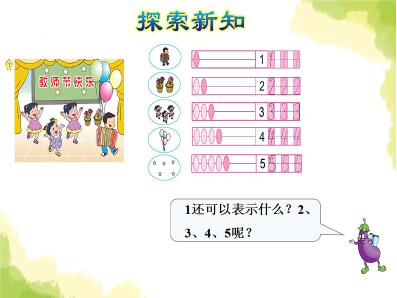 苏教版小学数学一年级上册第5单元第1课时1~5的认识课件第5页