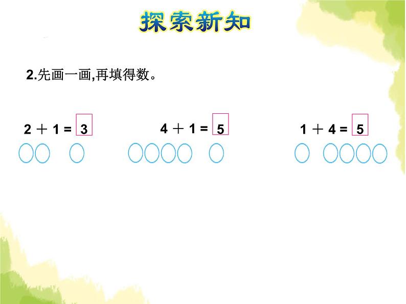 苏教版小学数学一年级上册第8单元第1课时5以内的加法课件07