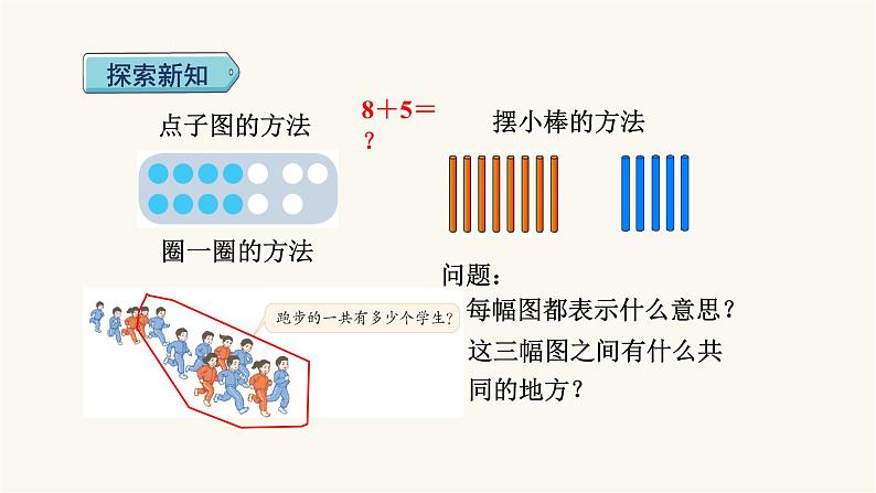 人教版小学数学一年级上册第8单元第2课时8、7、6加几课件第4页
