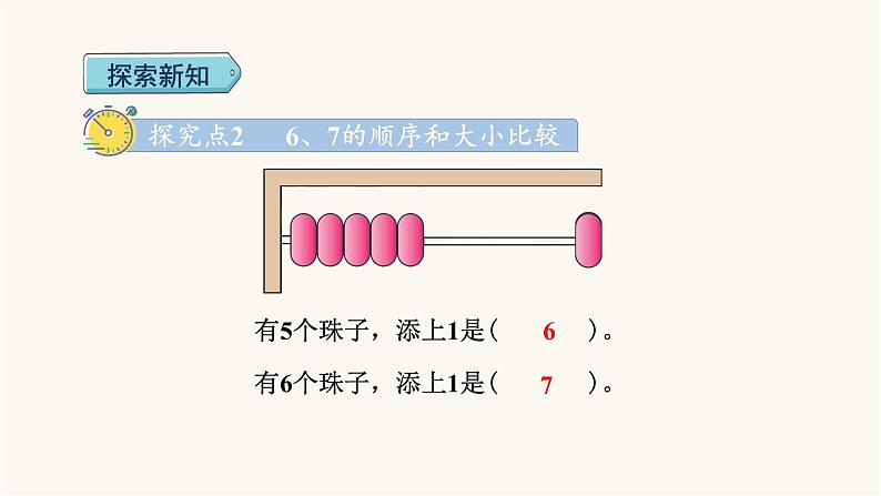 人教版小学数学一年级上册第5单元第1课时6和7的认识课件第7页