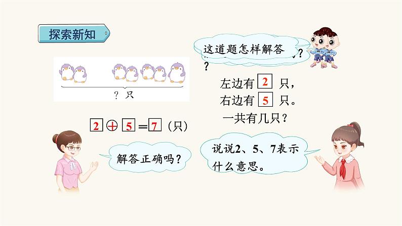 人教版小学数学一年级上册第5单元第4课时用加法解决问题课件04