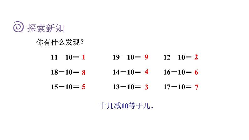 人教版小学数学一年级上册第6单元第2课时11~20的加减法课件第6页