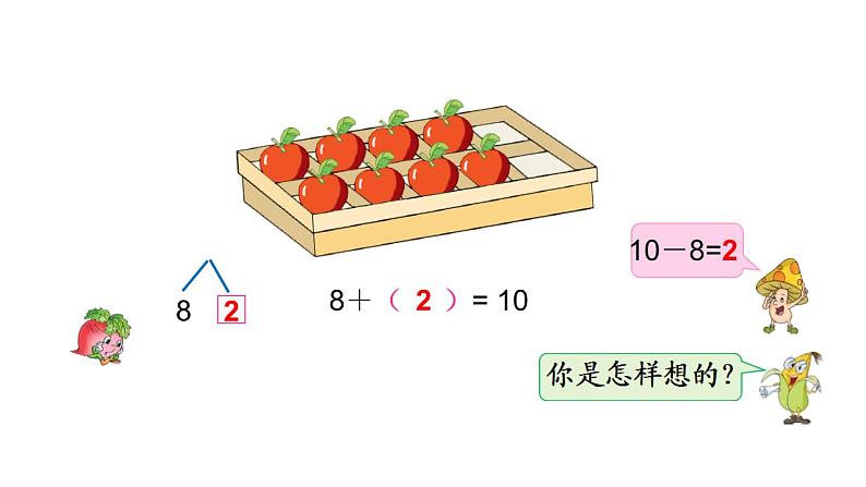 苏教版小学数学一年级上册第8单元第10课时求未知加数教学课件第5页