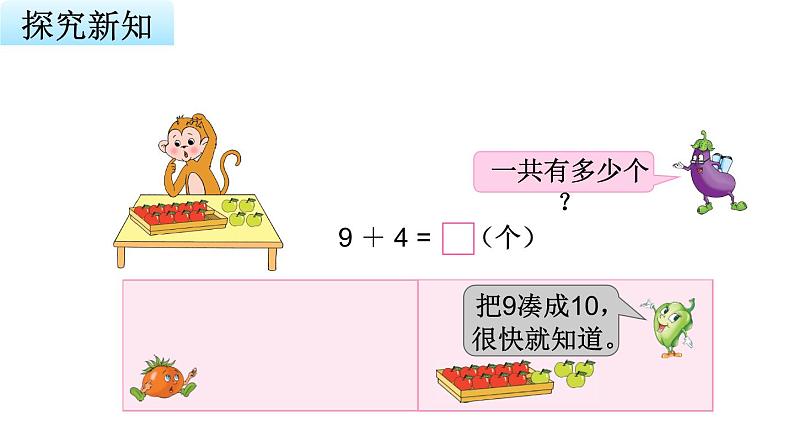 苏教版小学数学一年级上册第10单元第1课时9加几教学课件第4页