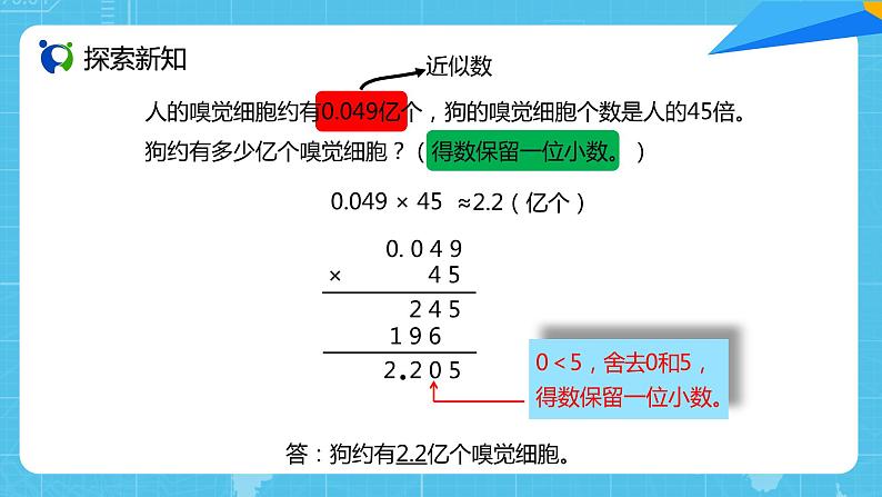 【核心素养目标】人教版小学数学五年级上册 1.5《积的近似数》课件+教案+同步分层作业（含教学反思和答案）05