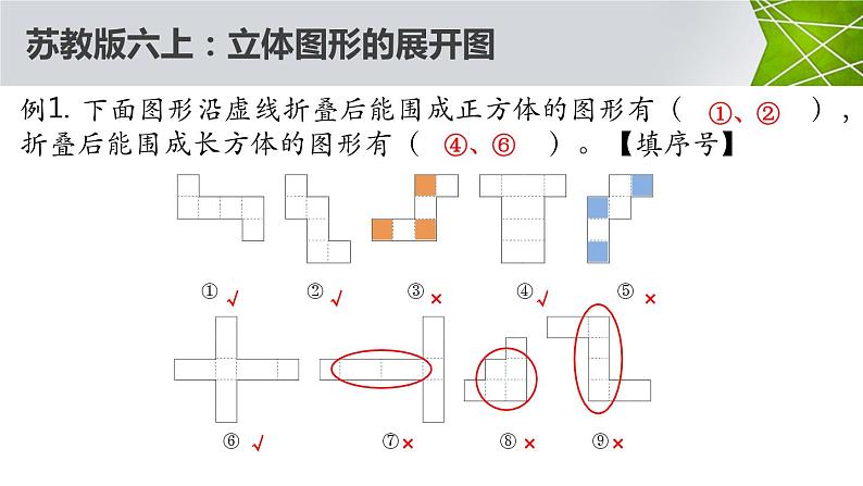 立体图形的展开图（课件）六年级上册数学-苏教版06