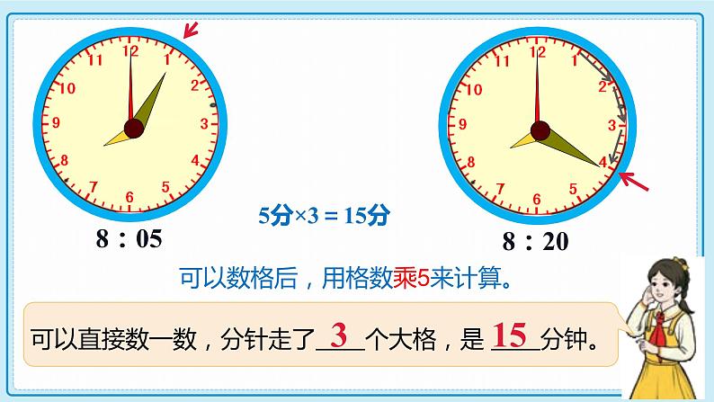 人教版小学数学三年级上册1.3《计算经过时间》课件第8页